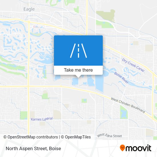 North Aspen Street map