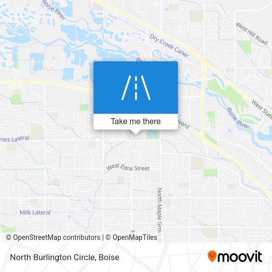 Mapa de North Burlington Circle