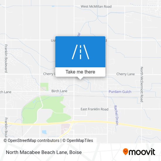 North Macabee Beach Lane map