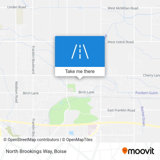 North Brookings Way map
