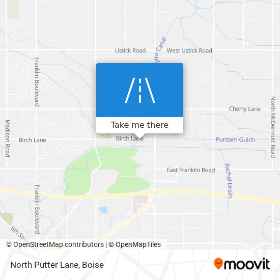 North Putter Lane map