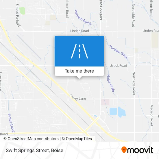 Swift Springs Street map