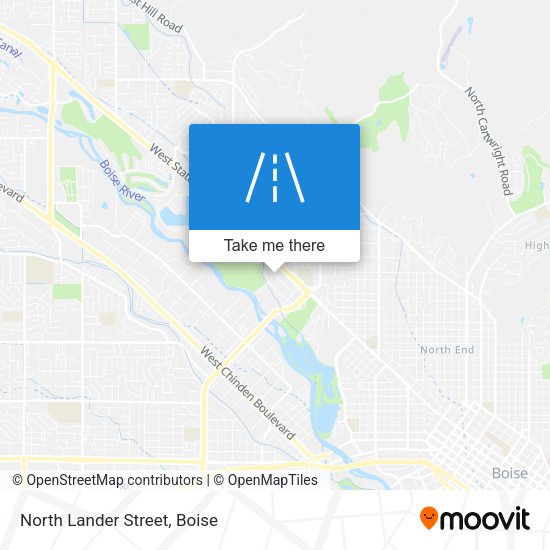 North Lander Street map