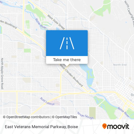 Mapa de East Veterans Memorial Parkway