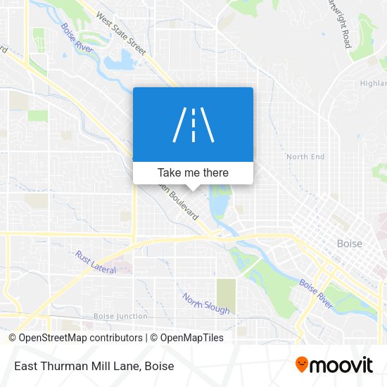 East Thurman Mill Lane map