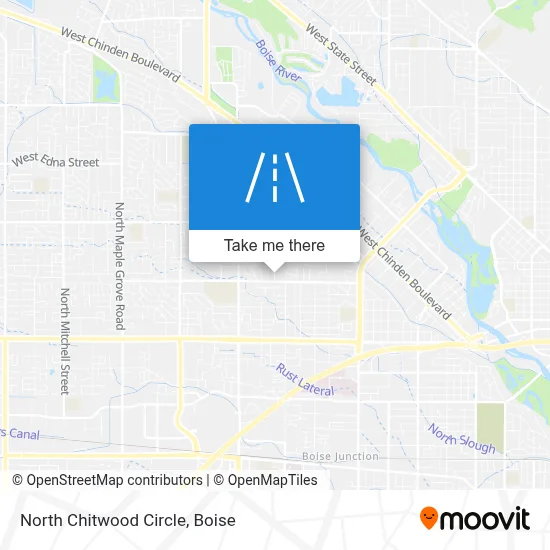 North Chitwood Circle map