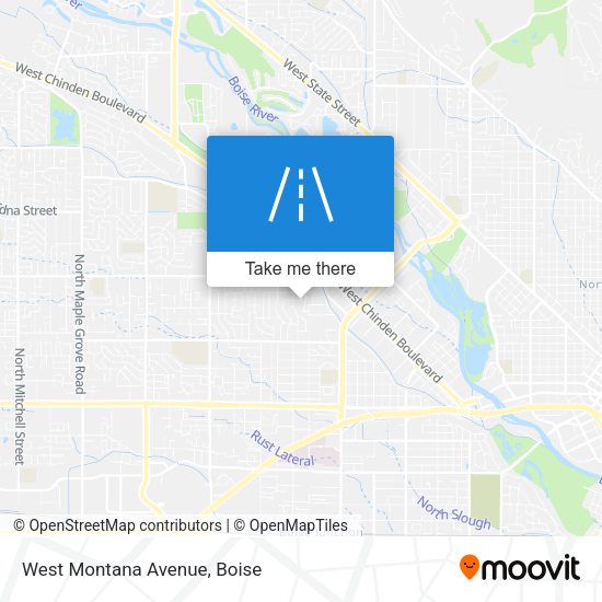 West Montana Avenue map