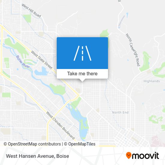 Mapa de West Hansen Avenue