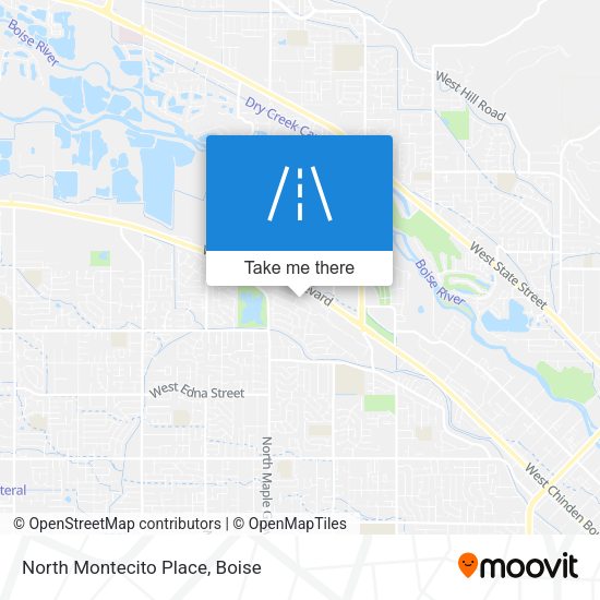Mapa de North Montecito Place
