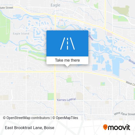 East Brooktrail Lane map