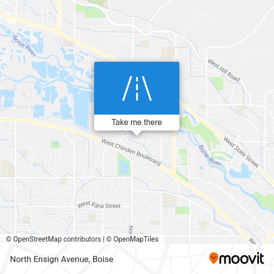 Mapa de North Ensign Avenue