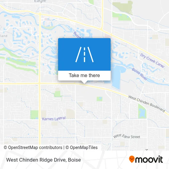 West Chinden Ridge Drive map