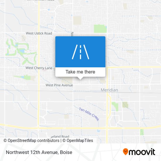 Northwest 12th Avenue map
