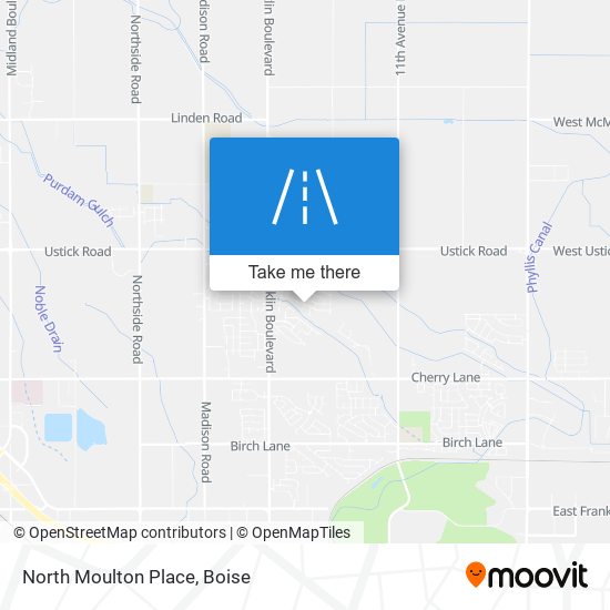 North Moulton Place map