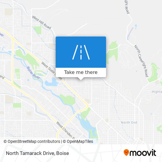 Mapa de North Tamarack Drive