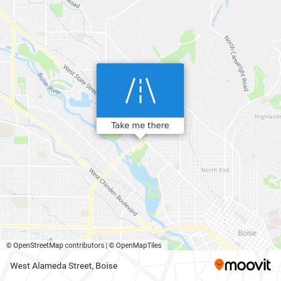 West Alameda Street map