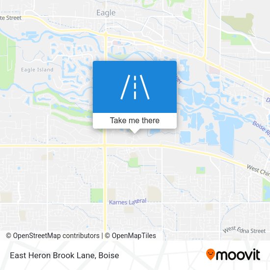 East Heron Brook Lane map