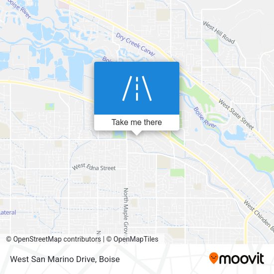 West San Marino Drive map