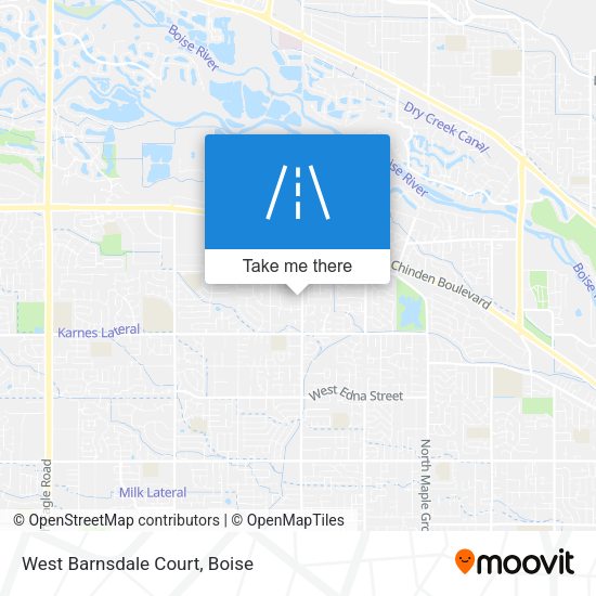 West Barnsdale Court map