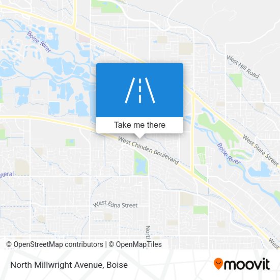 North Millwright Avenue map