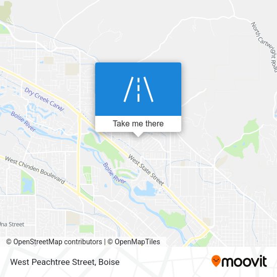 West Peachtree Street map
