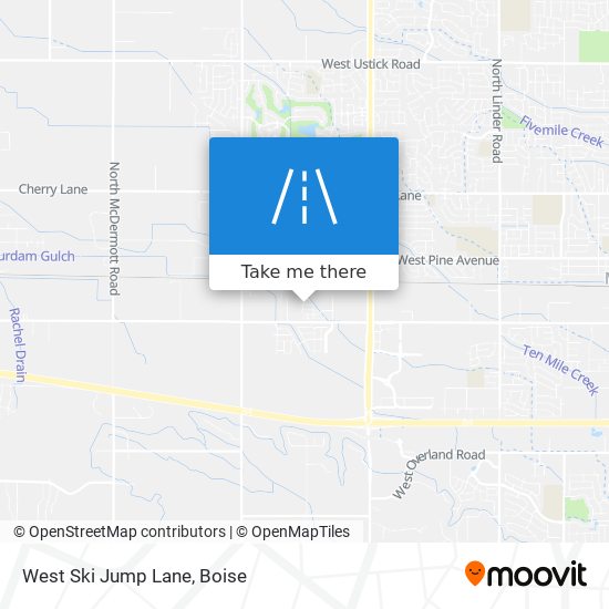 West Ski Jump Lane map