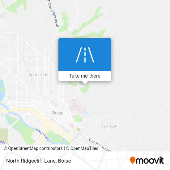North Ridgecliff Lane map