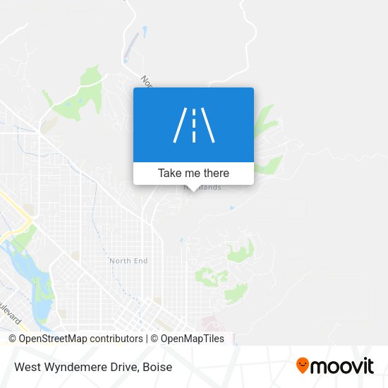 West Wyndemere Drive map
