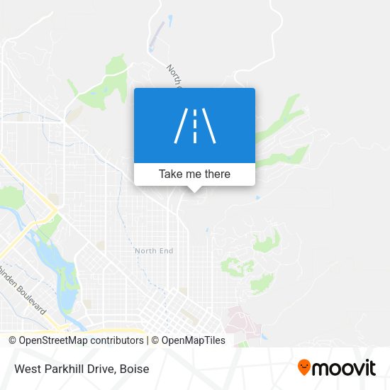 Mapa de West Parkhill Drive