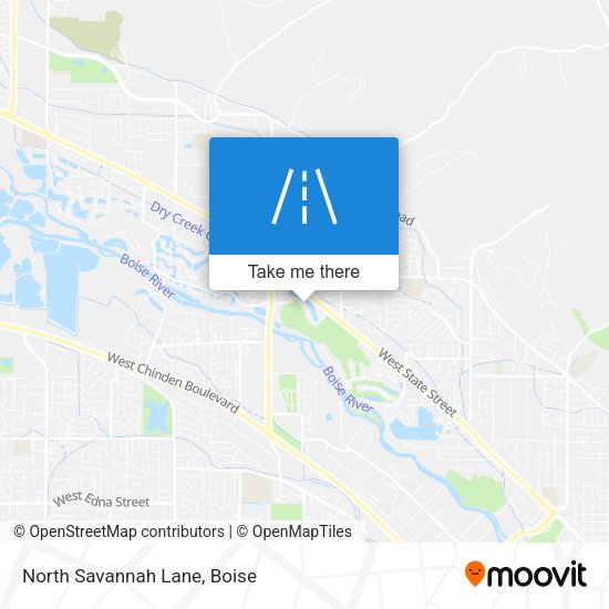 North Savannah Lane map