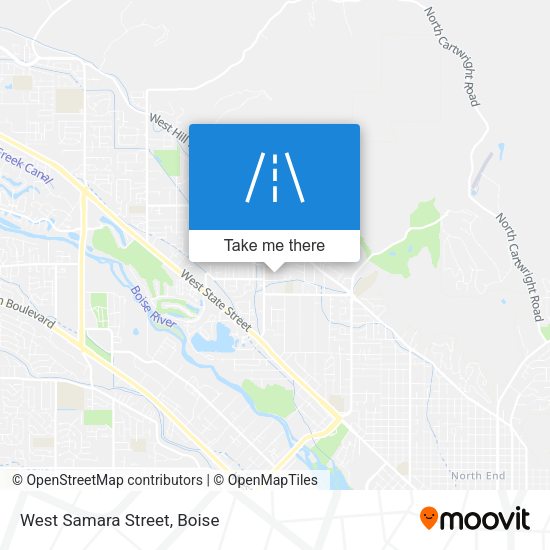 Mapa de West Samara Street