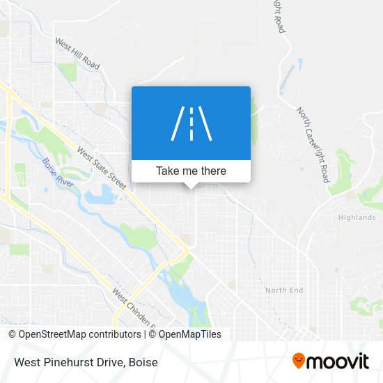 Mapa de West Pinehurst Drive