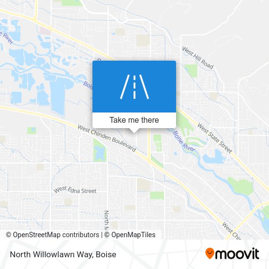Mapa de North Willowlawn Way