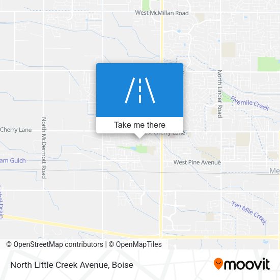 Mapa de North Little Creek Avenue