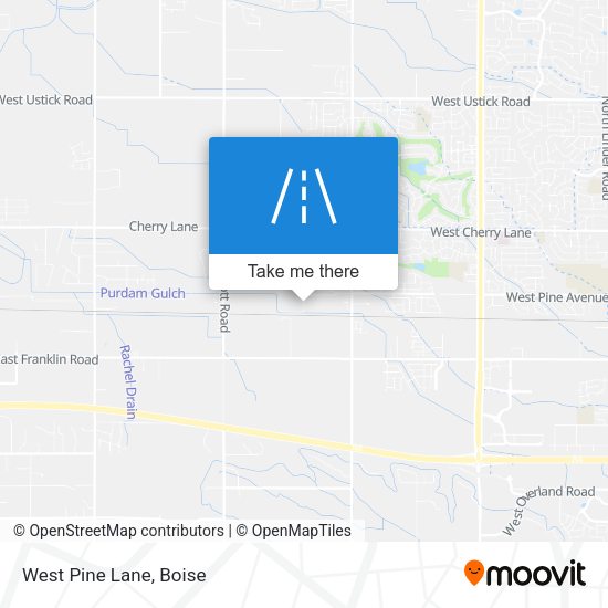 West Pine Lane map