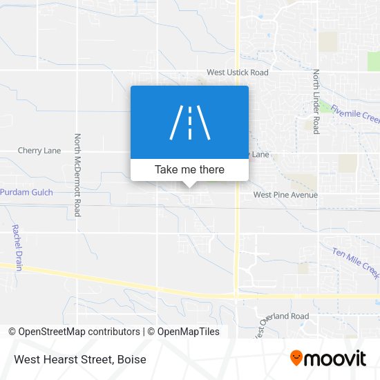 Mapa de West Hearst Street
