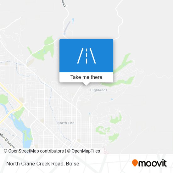 Mapa de North Crane Creek Road