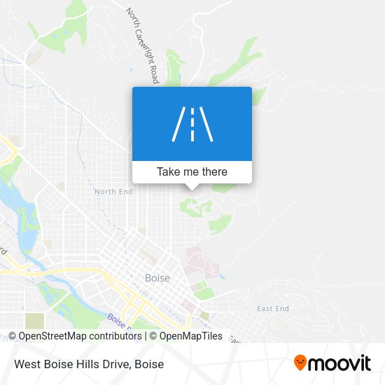 Mapa de West Boise Hills Drive