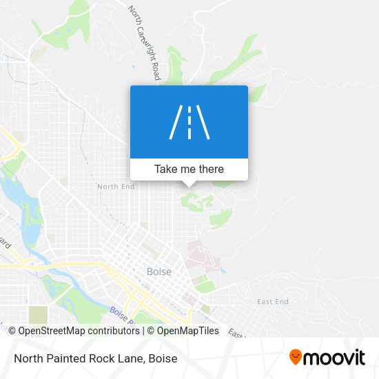 North Painted Rock Lane map