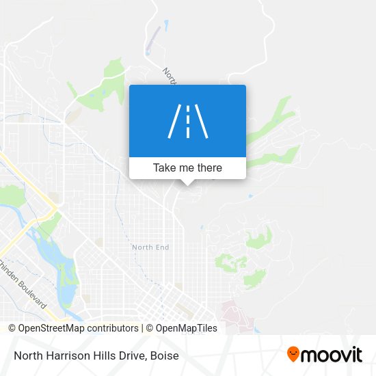 North Harrison Hills Drive map