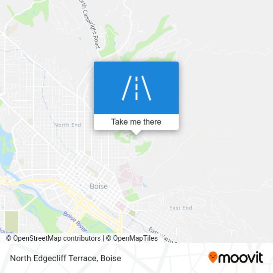 North Edgecliff Terrace map