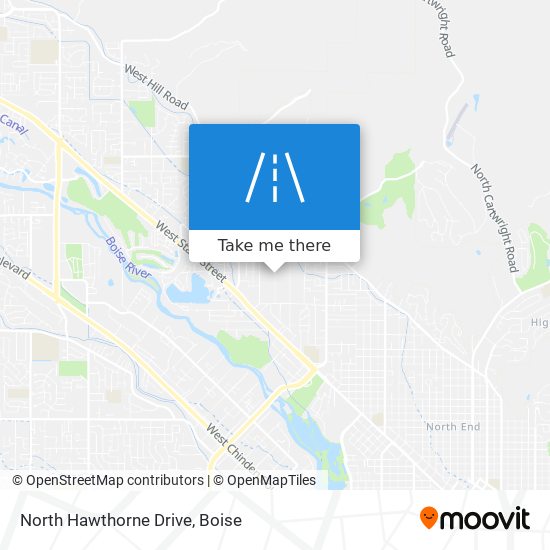 Mapa de North Hawthorne Drive