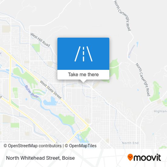 North Whitehead Street map