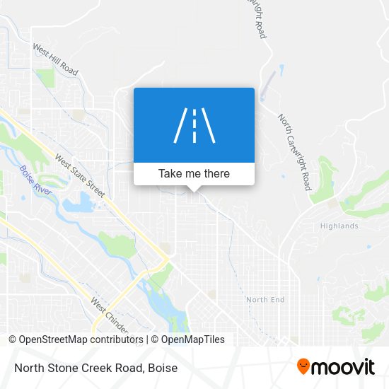 North Stone Creek Road map