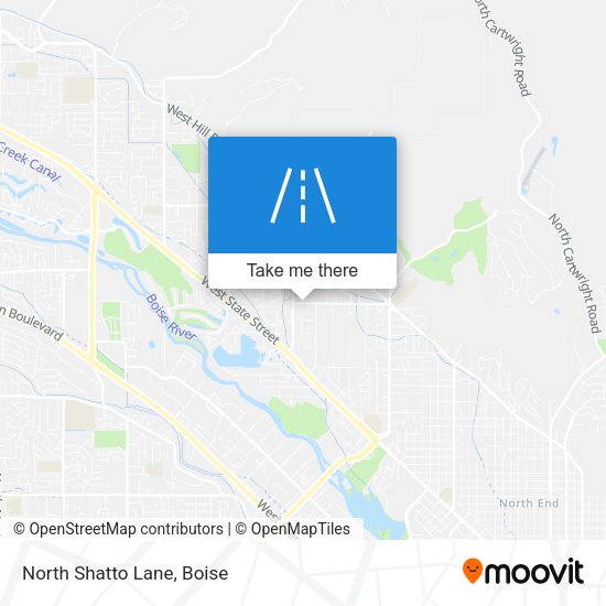 North Shatto Lane map