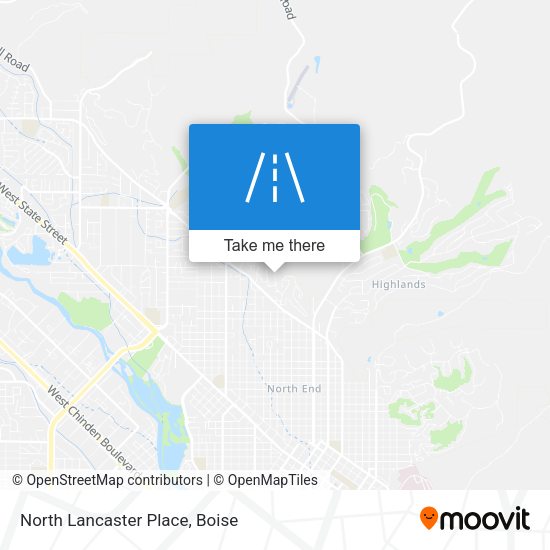 North Lancaster Place map