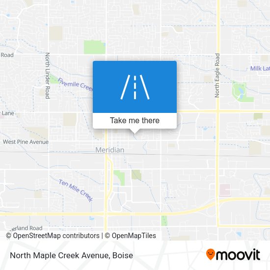 North Maple Creek Avenue map