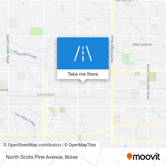 North Scots Pine Avenue map