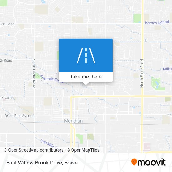 Mapa de East Willow Brook Drive