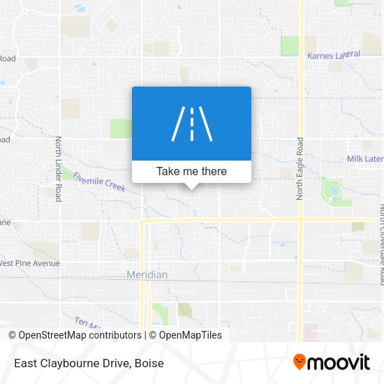 East Claybourne Drive map